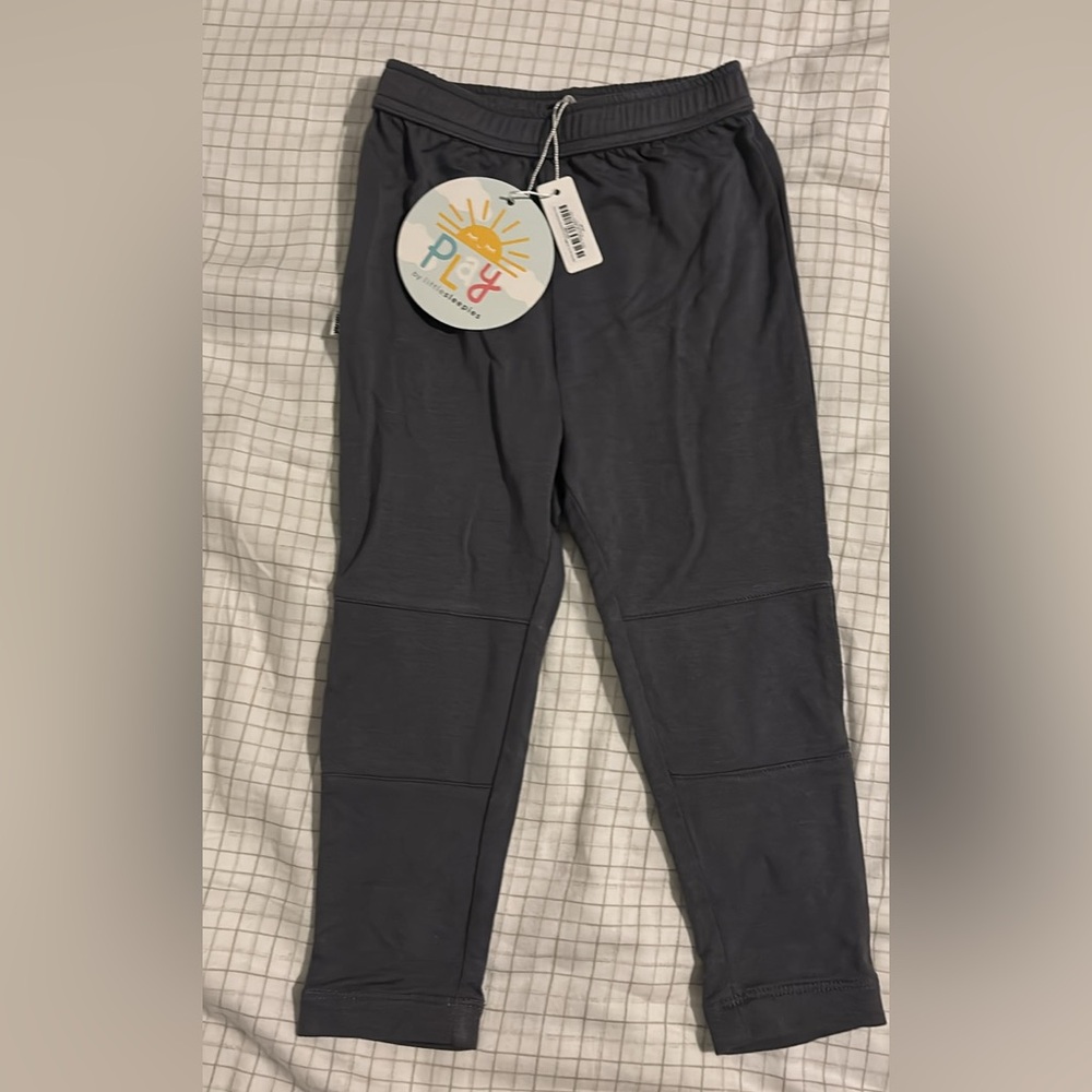 Little Sleepies terry bamboo legging in charcoal